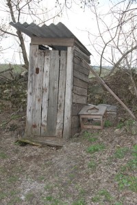 Create meme: the toilets in the yard, outside WC, old rustic toilet