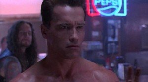 Создать мем: arnold schwarzenegger, мне нужна твоя одежда, terminator 2