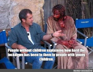 Create comics meme "Gibson and Jesus photos about the problems, people