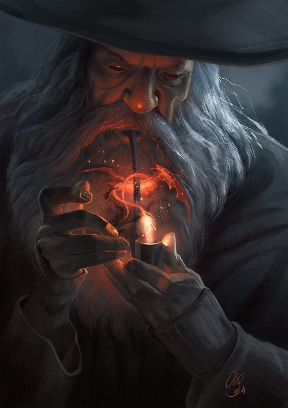 Create meme: the Lord of the rings Gandalf, gandalf art, The lord of the rings wizard gandalf