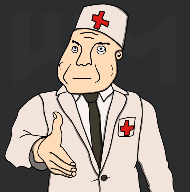 Create meme: meme doctor, anime doctor, Durka meme medic