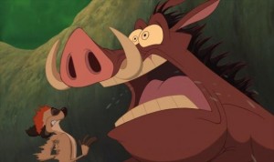 Create meme: FUIB, Pumbaa the lion king, Timon and Pumbaa