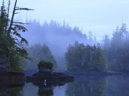 Create meme: misty lake, mist over the lake, foggy lake ergaki