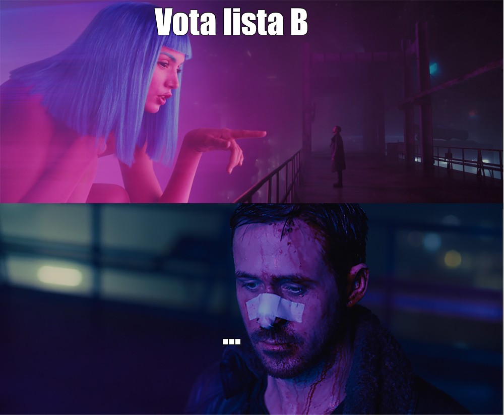 Meme: "Vota Lista B …" - All Templates - Meme-arsenal.com