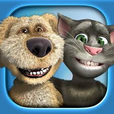 Create meme: talking Tom and friends, talking tom & ben news - Tom and Ben are TV hosts