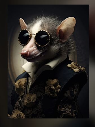 Create meme: possum , a rat in a suit, Steampunk mouse