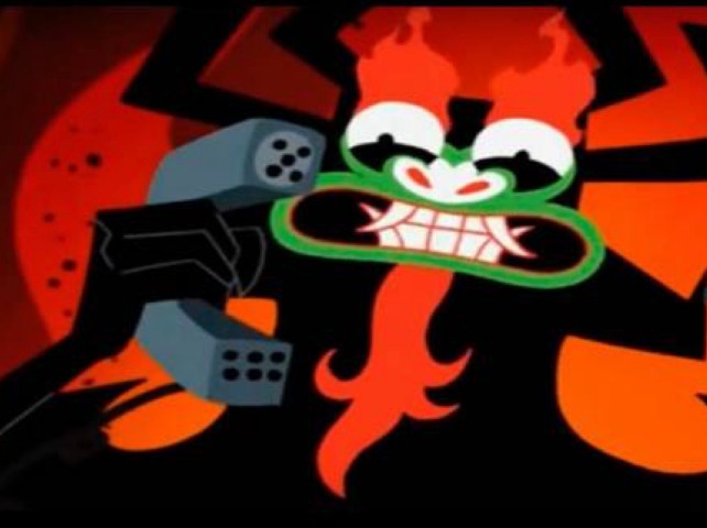 Create meme: samurai Jack, samurai jack aku mask, samurai jack aku footage