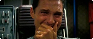 Create meme: cry, matthew mcconaughey, when I found out