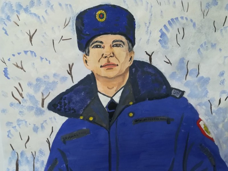 Создать мем: полицейский россии рисунок, полицейский рисунок детский, рисунок на тему моя полиция
