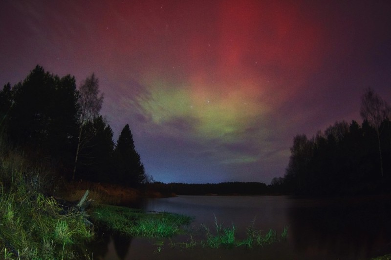 Create meme: Northern lights, polar lights, beautiful northern lights