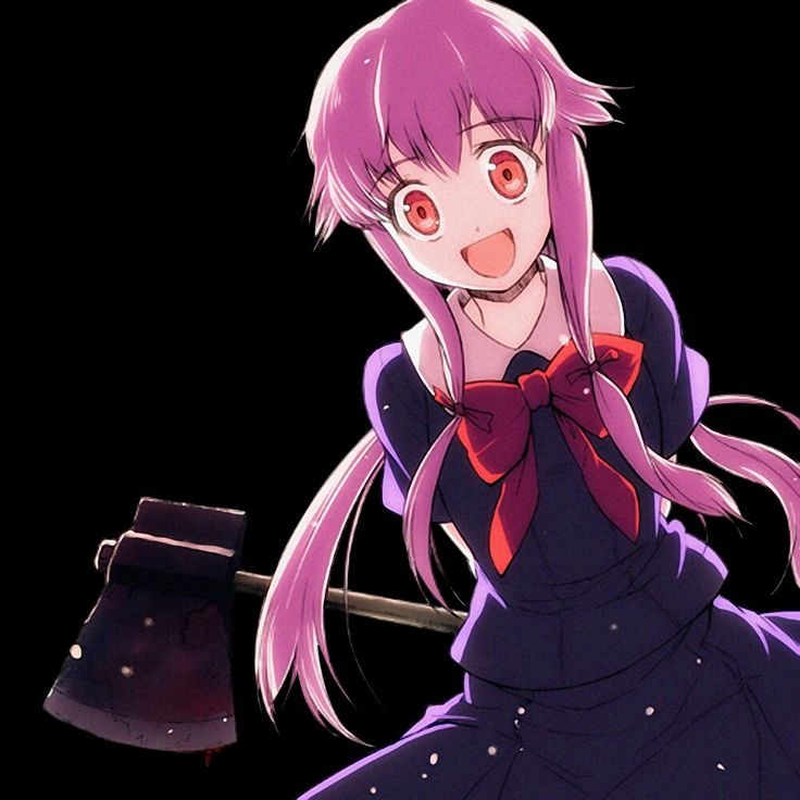 Создать мем: gasai yuno, аниме, future diary redial