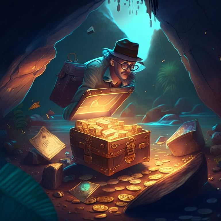 Create meme: treasure chest, chest of gold, treasures 