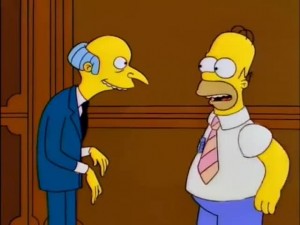 Create meme: the simpsons Mr. burns, the simpsons movie, Homer