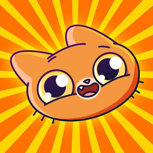 Create meme: donut telegram stickers, kitty , simbochka