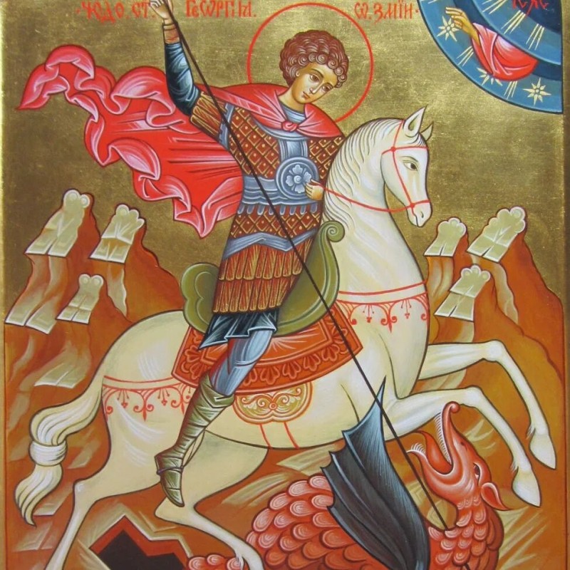 Create meme: icon of St. george the victorious, St. George the Victorious, The Holy Great Martyr George the Victorious