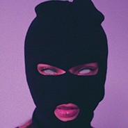 Create meme: a girl in a balaclava, people , a girl in a balaclava in ultraviolet