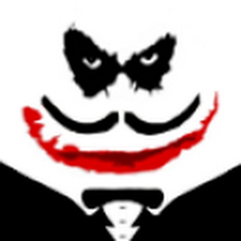 Create meme: clan logo with a joker, the face of the Joker, joker mask for picsart