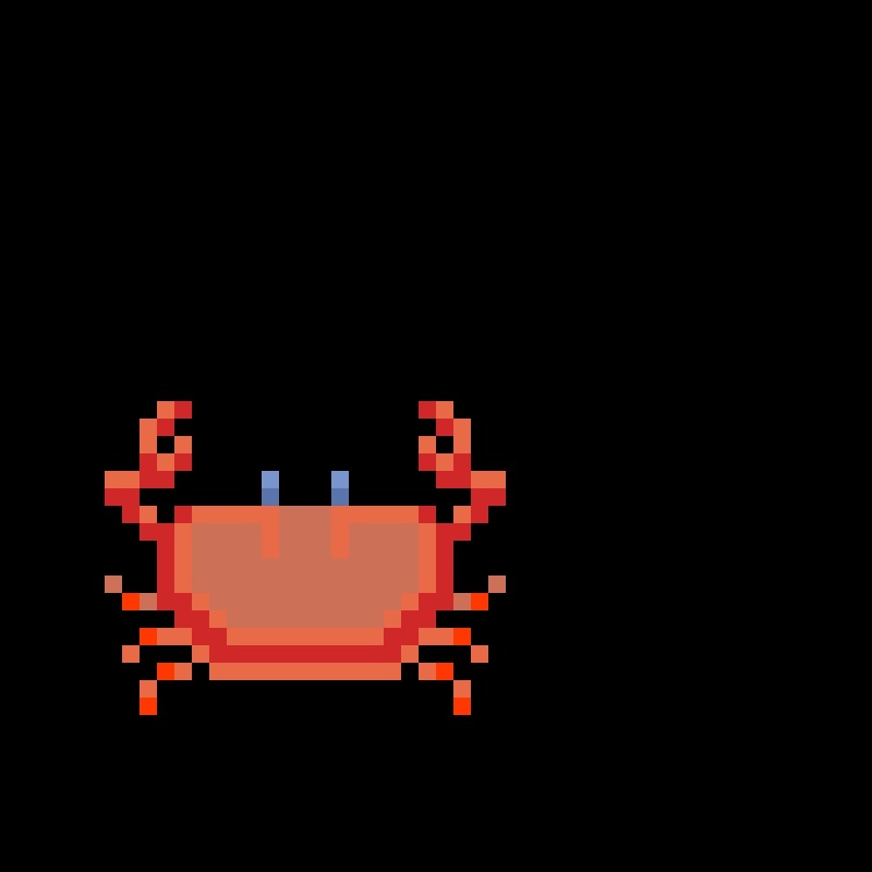 Create meme: pixel crab, crab , crab crab