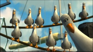 Create meme: meme about the seagulls from Nemo, wallace and gromit penguin, Seagull from Nemo