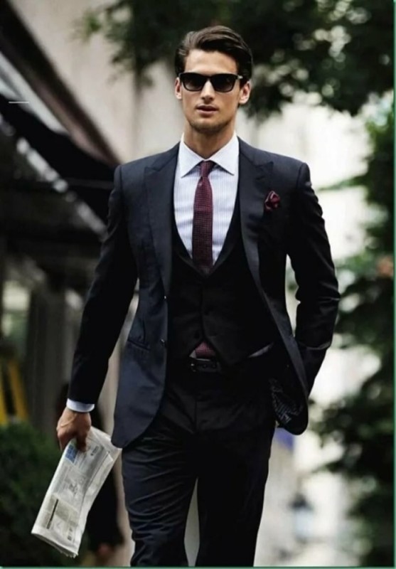 Create meme: stylish man, fitted men's suit, strict suit for men