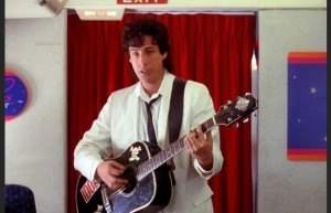 Create meme: guitar, Logan Lerman with a guitar, Still from the film