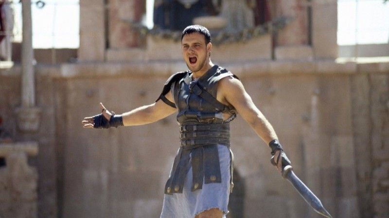 Create meme: gladiator russell Crowe, gladiator 2, gladiator 