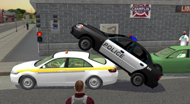 Create meme: police_car_igra, Police car game, Police car chase game