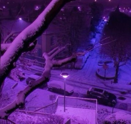 Create meme: aesthetics of winter, evening winter, winter night city