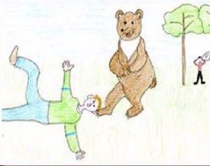 Create meme: alien vs Winnie the Pooh, cartoon character, finger exercise cat