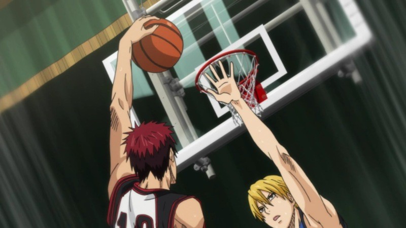 Create meme: kagami basketball kuroko, Basketball Kuroko Kagami dunk, kuroko basketball