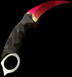 Create meme: karambit fade, skins for karambit, karambit