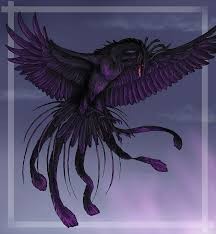 Создать мем: тёмный феникс арт птица, мифическое, мифологические существа