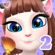 Создать мем: моя говорящая анджела, говорящая анджела 2, my talking angela 2