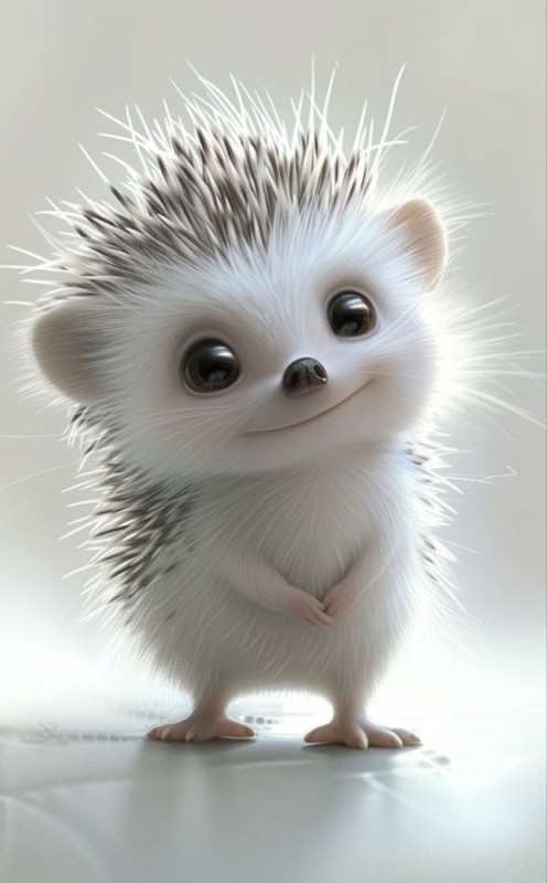 Create meme: Hedgehog is an animal, animal drawings are cute, funny little creatures 