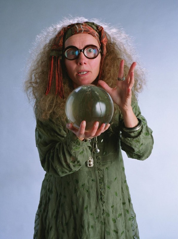 Create meme: Harry Potter Sybil Trelawney, Harry Potter Professor Trelawney, Trelawney Harry Potter