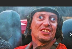 Create meme: Steve Buscemi cross-eyed, Steve Buscemi millionaire Willy-nilly