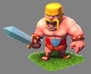 Создать мем: coc, варвар, взломанный clash of clans