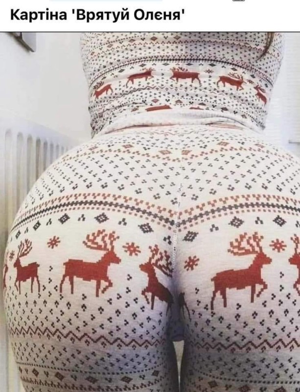 Create meme: buttocks , sweater with deer