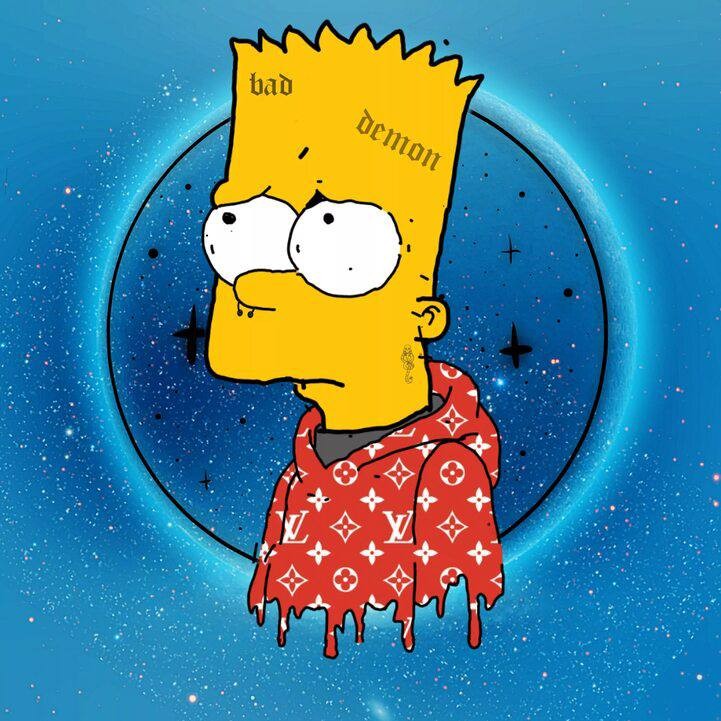 Create meme: Bart Simpson Supreme, the simpsons cool, bart simpson is cool