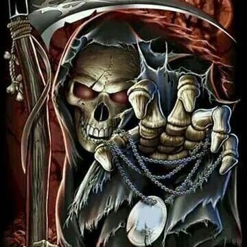 Create meme: death is a skeleton, death, tattoos with skulls