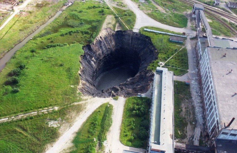 Create meme: a sinkhole, the sinkhole in Berezniki, failure