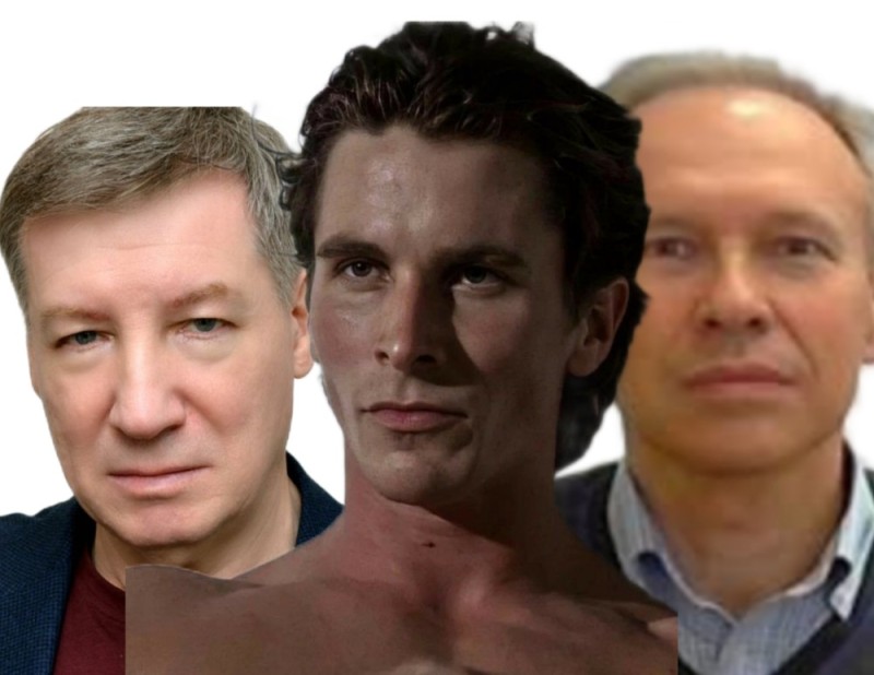 Create meme: actors , Patrick Bateman, abdulov and yankovsky