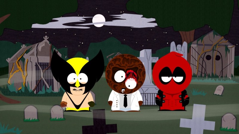 Create meme: Mysterion South Park, South Park Raccoon and his friends, Raccoon and his friends South Park