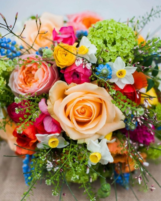 Create meme: a bright bouquet of flowers, a bouquet of beautiful flowers, multicolored bouquet