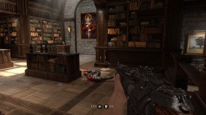 Create meme: library, wolfenstein the old blood, screenshot