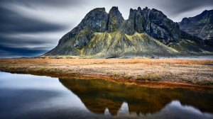 Создать мем: пейзажи исландии, пейзаж горы, исландия