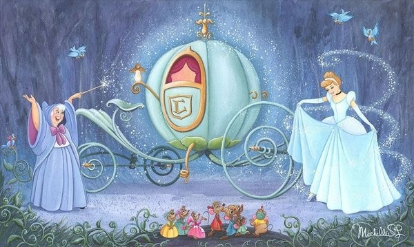 Create meme: cinderella disney carriage, cinderella's carriage disney, once upon a time there was cinderella