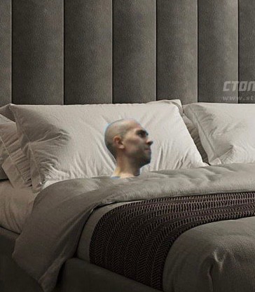 Create meme: interior design, modern interior, a bed with a padded headboard