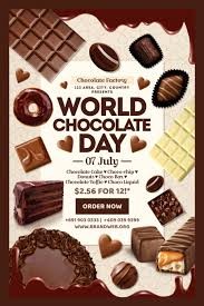 Create meme: chocolate day , world chocolate day, chocolate leaflet