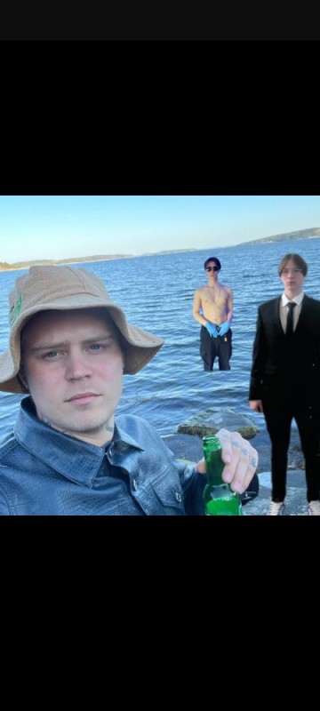 Create meme: bladee yung lean, yung lean in Panama, men